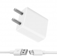 2A Fast charger with C type USB (White Color)